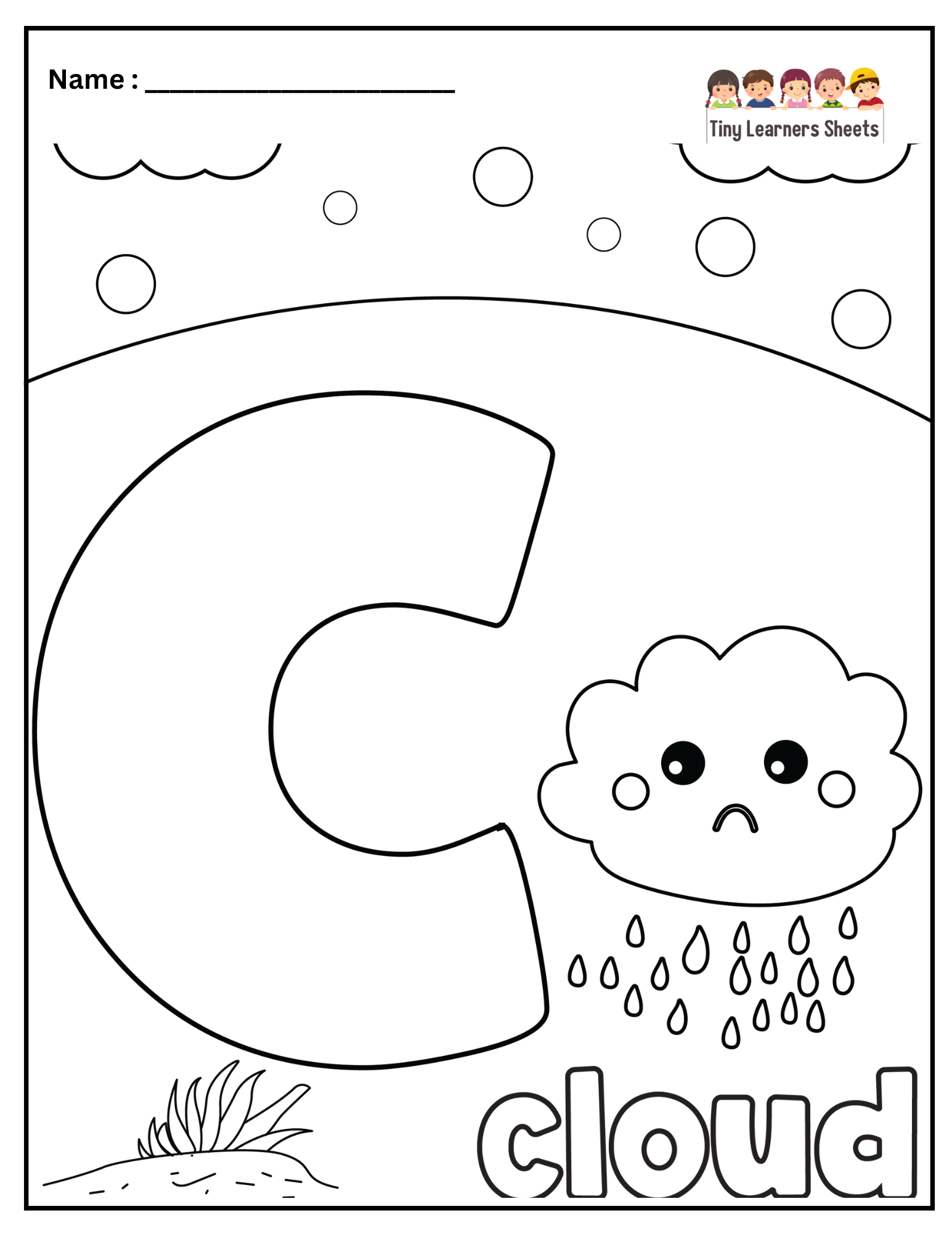 Letter C Coloring Page